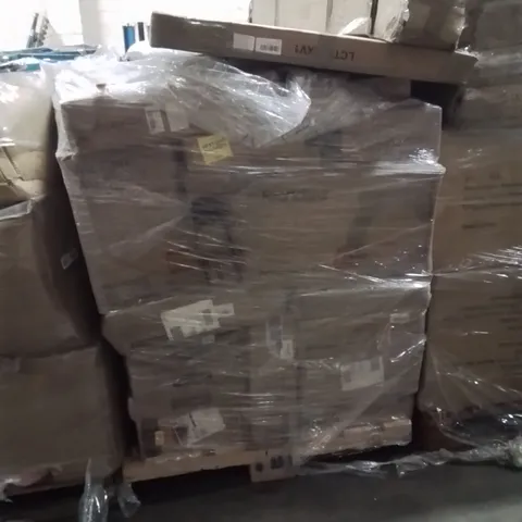 PALLET OF ASSORTED HOUSEHOLD GOODS AND PRODUCTS TO INCLUDE;COFFEE TABLE,PET CAGE,PLASTIC STORAGE BOX