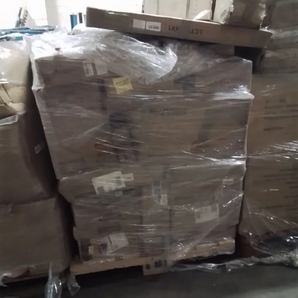 PALLET OF ASSORTED HOUSEHOLD GOODS AND PRODUCTS TO INCLUDE;COFFEE TABLE,PET CAGE,PLASTIC STORAGE BOX