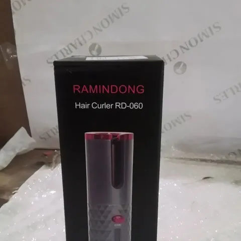 BOXED RAMINDONG HAIR CURLER RD-060 WIRELESS AUTOMATIC CURLING IRON