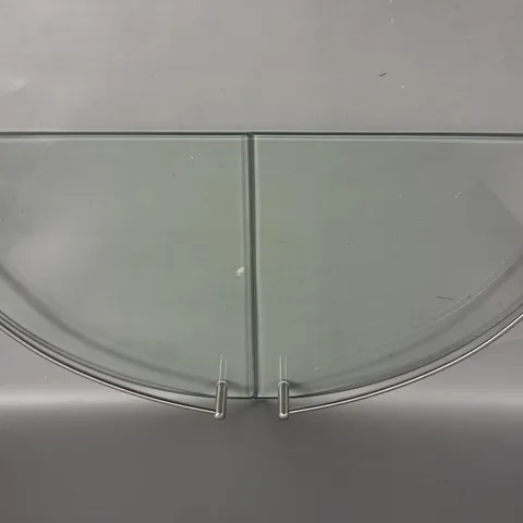 BOXED KES GLASS SHELVING UNIT - COLLECTION ONLY 