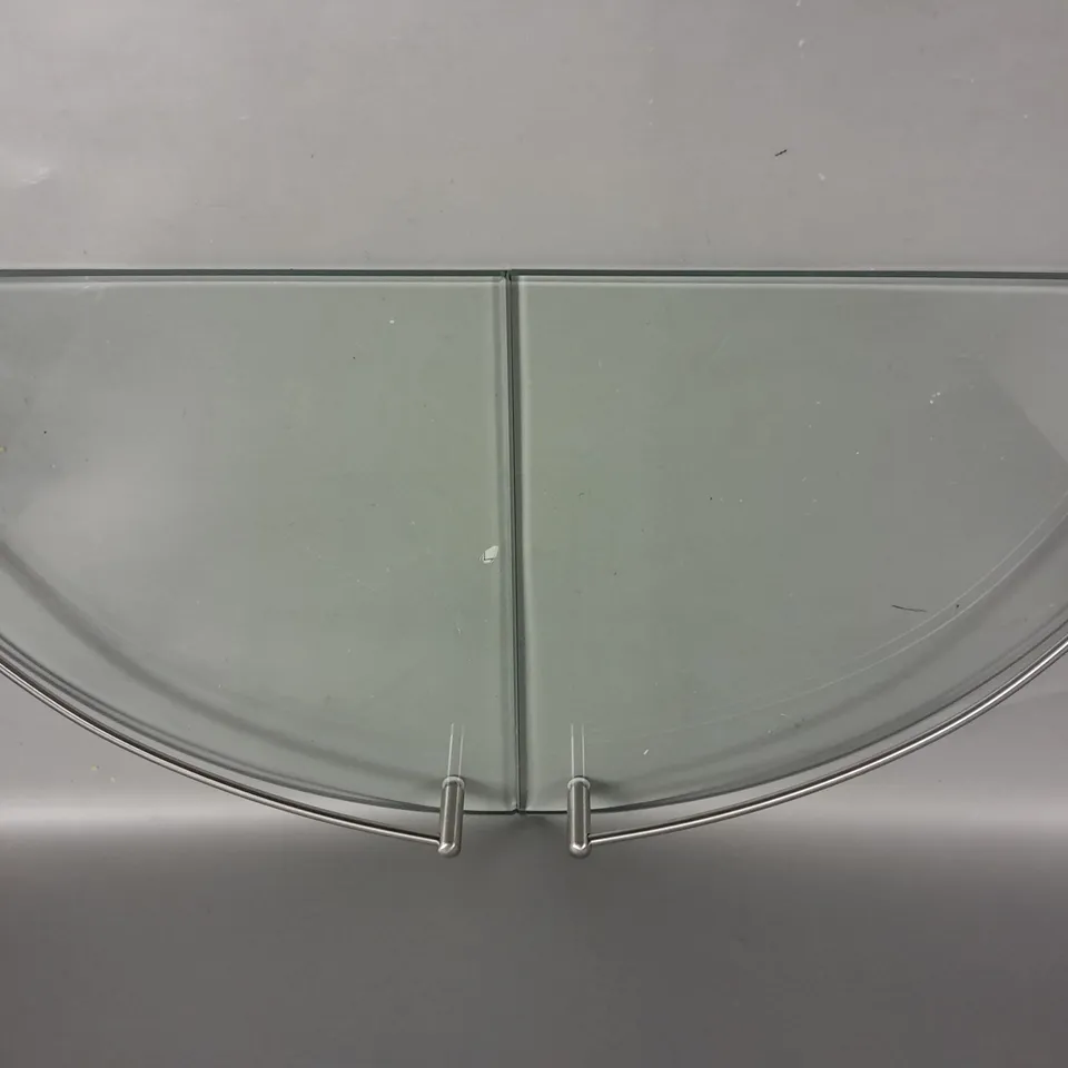 BOXED KES GLASS SHELVING UNIT - COLLECTION ONLY 