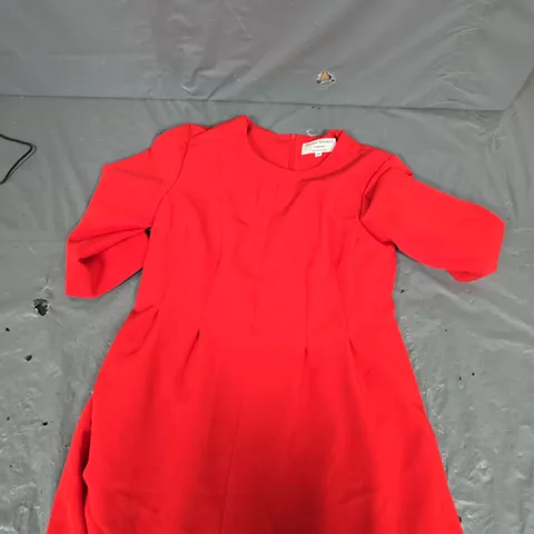 HELENE BERMAN EDGE TO EDGE DRESS IN RED - 10
