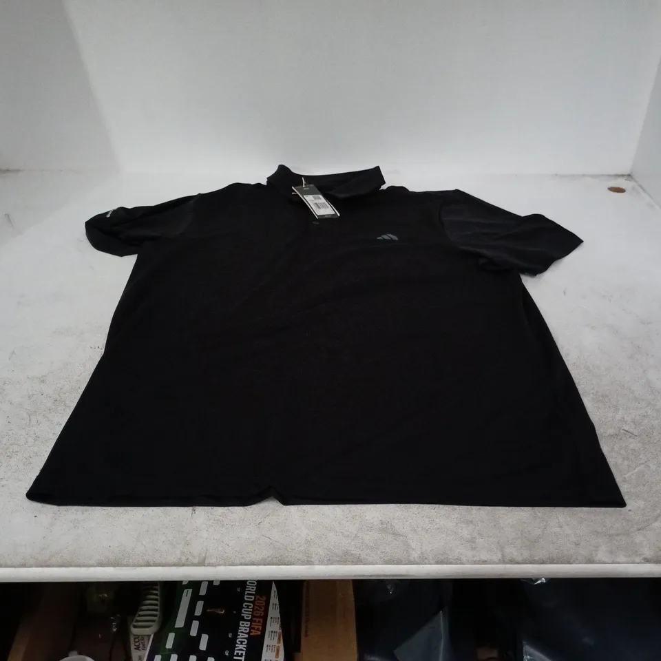 ADIDAS BLACK POLO SHIRT – MEN'S UK SIZE L