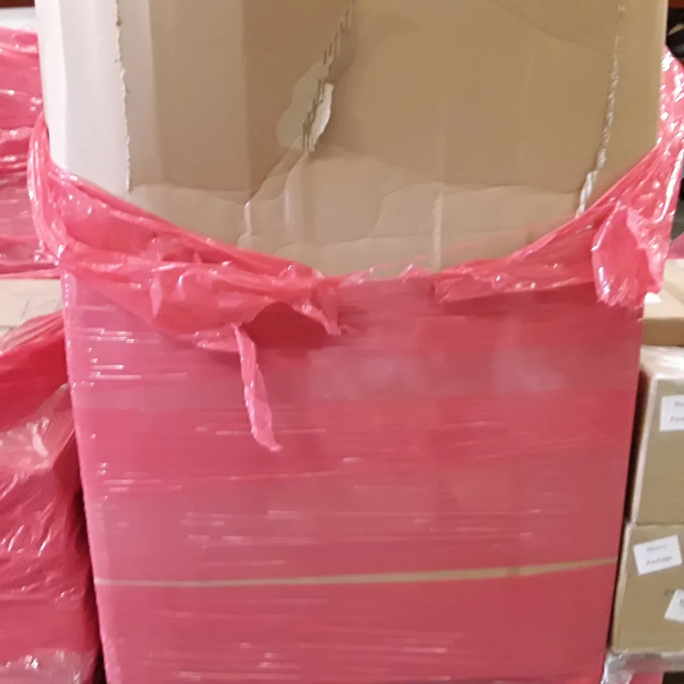 PALLET TO CONTAIN AN ASSORTMENT OF HOUSEHOLD ITEMS TO INCLUDE AIR COOLER, PORTABLE WASHING MACHINE, CAMPING BAGS AND MONITORS ECT