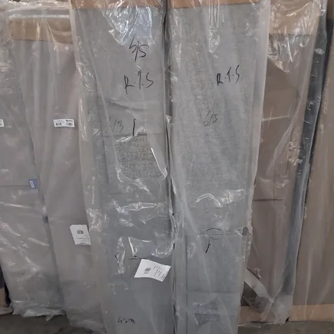 180CM 2 DRAWER WOOL GREY DIVAN BASE (2 PARTS)