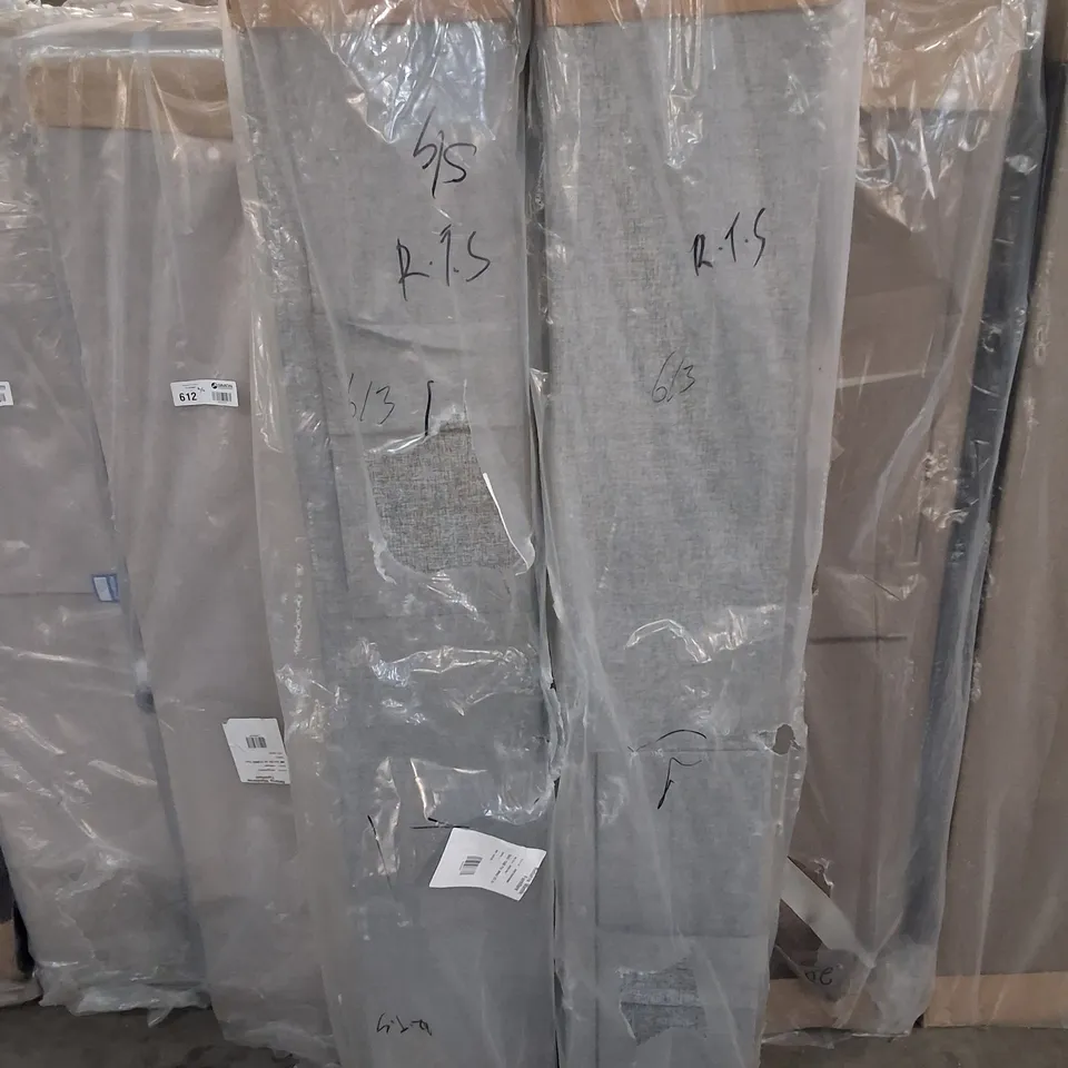 180CM 2 DRAWER WOOL GREY DIVAN BASE (2 PARTS)