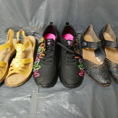 APPROXIMATELY 10 PAIRS OF LADIES ASSORTED COLOURS, SIZES AND STYLES 