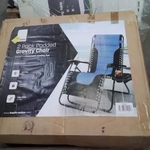 BOXED KEPLIN 2 PACK OF PADDED GRAVITY CHAIRS
