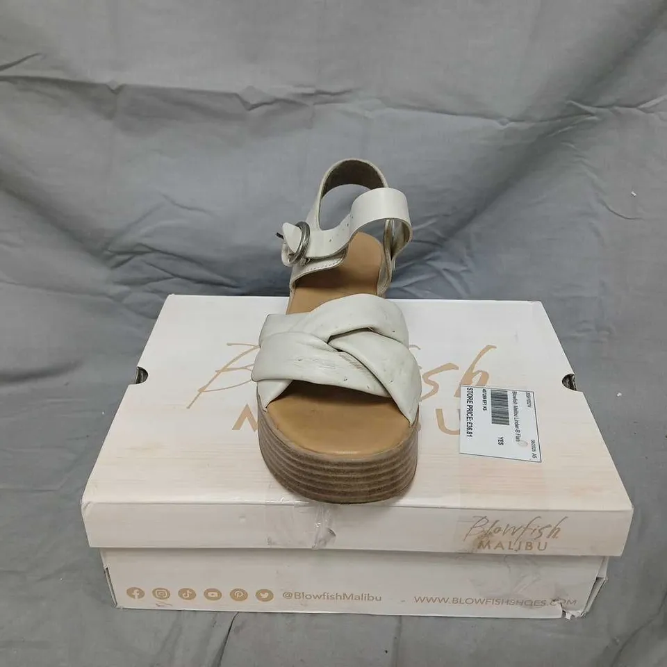 BLOWFISH MALIBU WOMEN'S PLATFORM SANDALS – WHITE, SIZE 5/38
