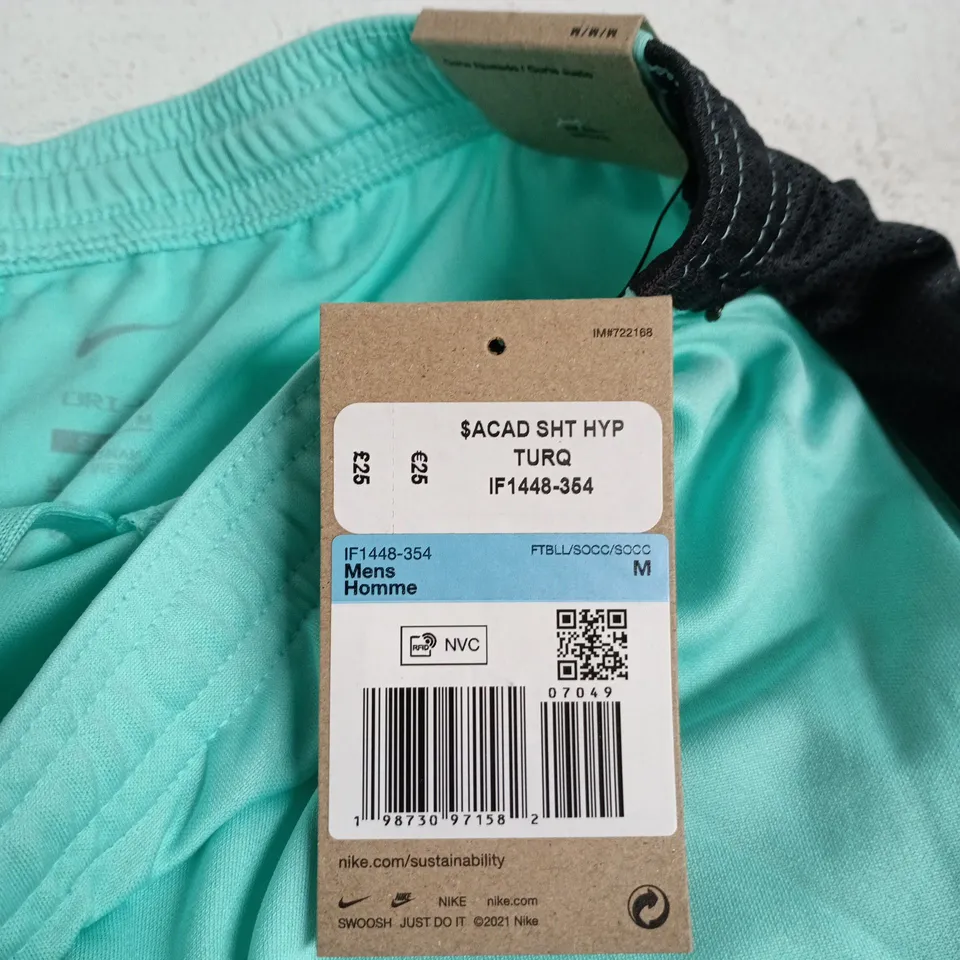 NIKE MEN’S SLIM FIT DRI-FIT SHORTS – TURQUOISE, SIZE M