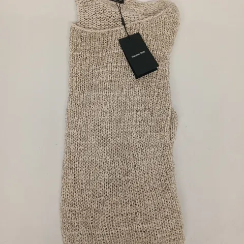 MASSIMO DUTTI LONG SLEEVE TOP IN BEIGE SIZE UK 12