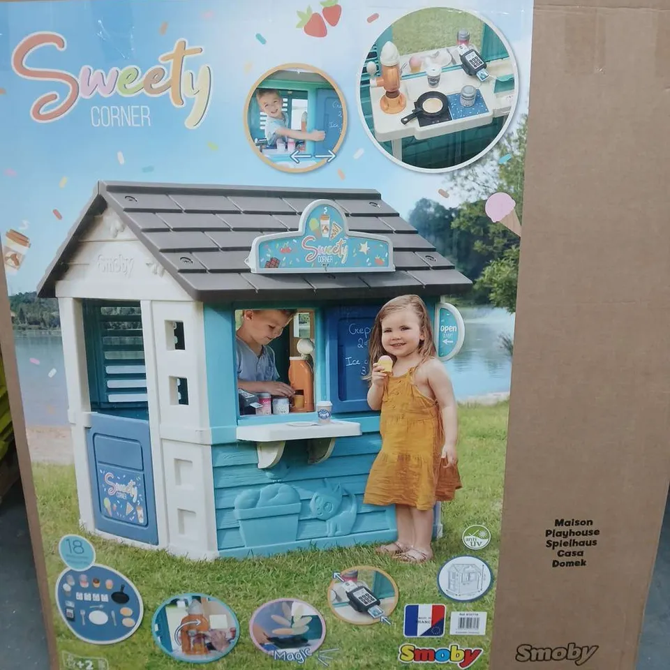 BOXED SMOBY SWEET CORNER PLAYHOUSE - COLLECTION ONLY