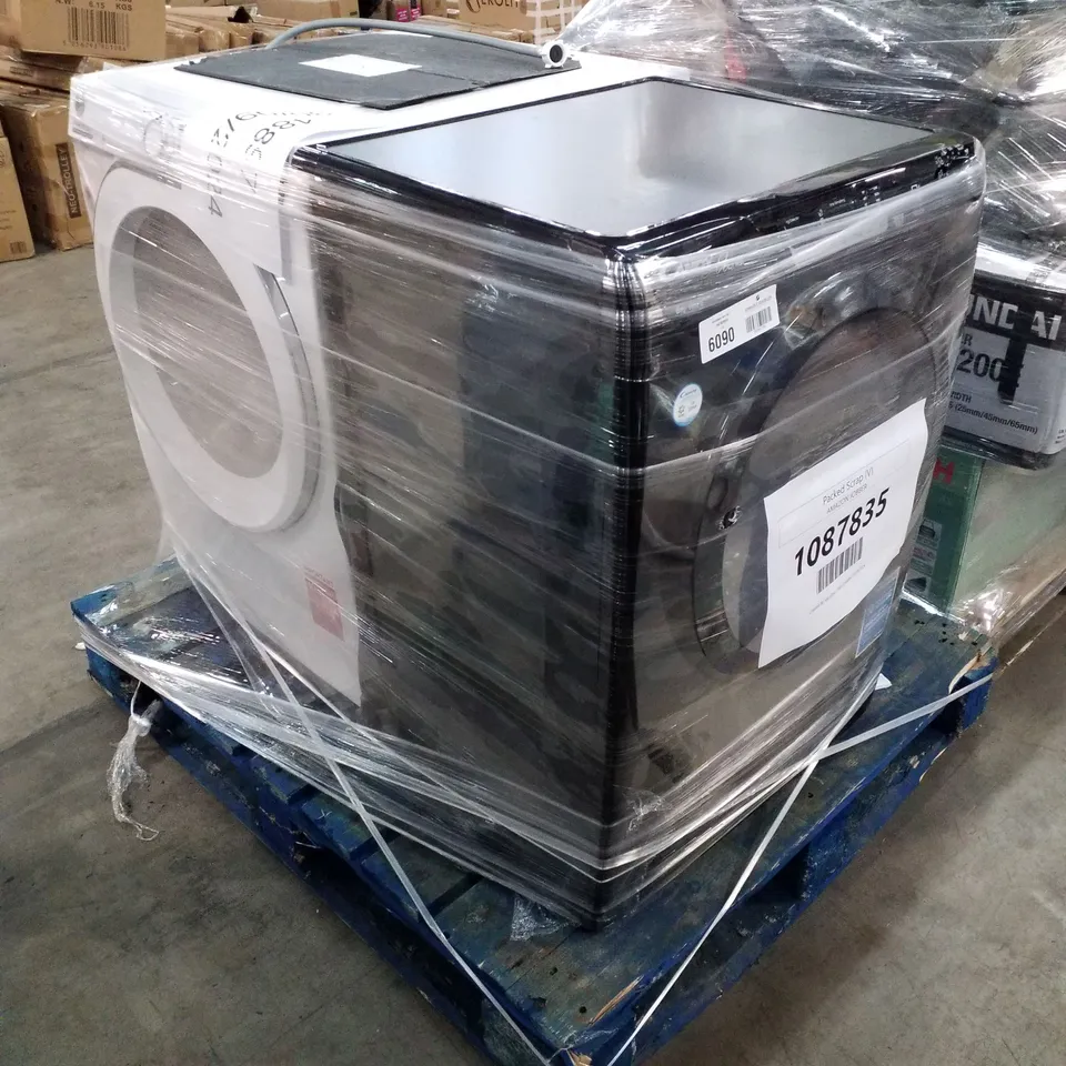 CANDY ULTRA FREESTANDING WASHING MACHINE BLACK AND HOOVER H-WASH 500 FREE STANDING WASHER DRYER WHITE - UNPROCESSED RAW RETURNS