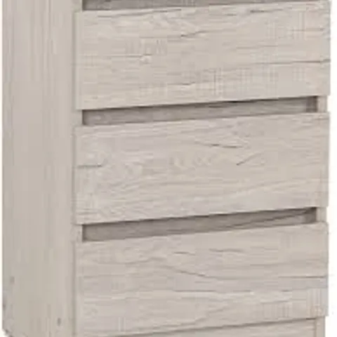 BOXED MALVERN 3 DRAWER BEDSIDE - URBAN SNOW (1 BOX)