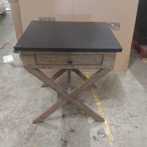 DESIGNER CALIFORNIA AMERICAN OAK BEDSIDE TABLE