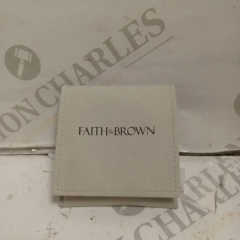 FAITH AND BROWN STERLING SILVER RUNWAY DOUBLE STARDUST BANGLE. 