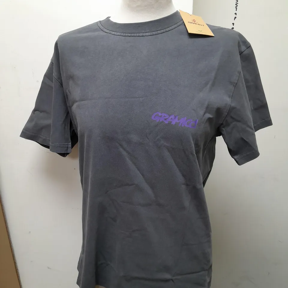 GRAMICCI FOOTPRINT TEE IN GREY - USA XS