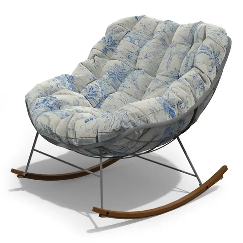 MY GARDEN STORIES OSLO PADDED LARGE ROCKING CHAIR