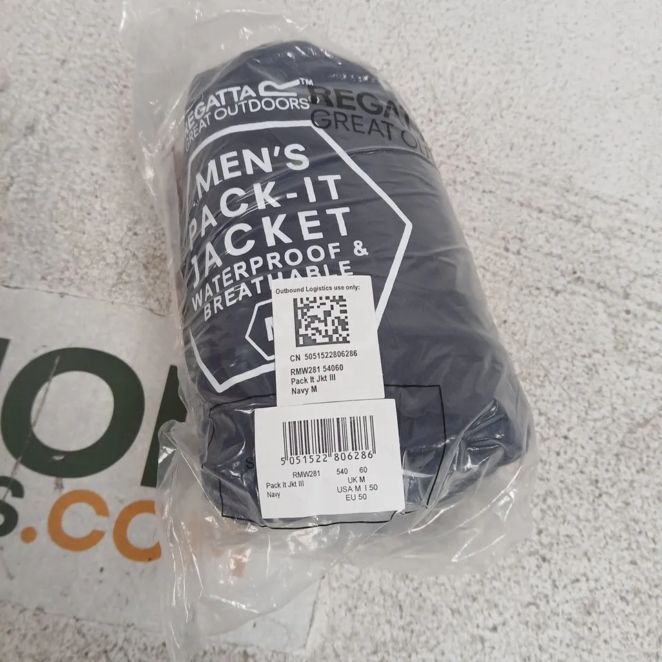 REGATTA GREAT OUTDOORS MEN'S PACK IT JACKET III – NAVY, UK M