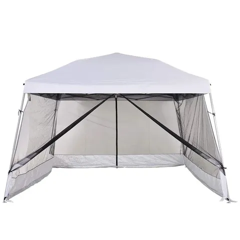 BOXED MILANNA 4M × 4M STEEL POP UP GAZEBO (1 BOX)