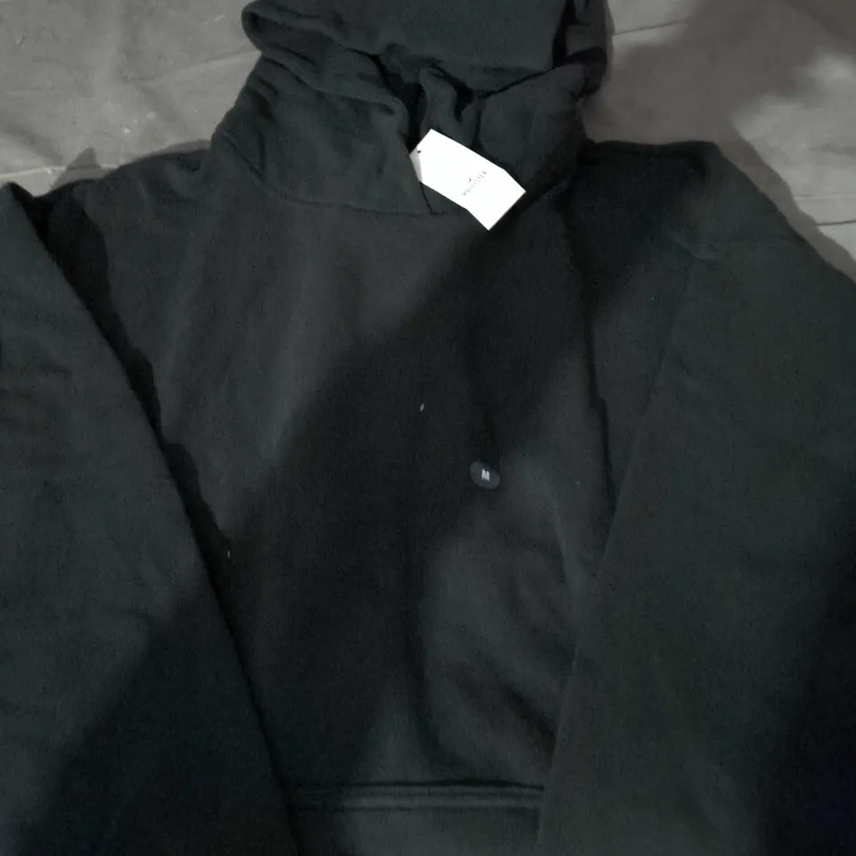 hollister Black hooded sweater, UK Medium (M)