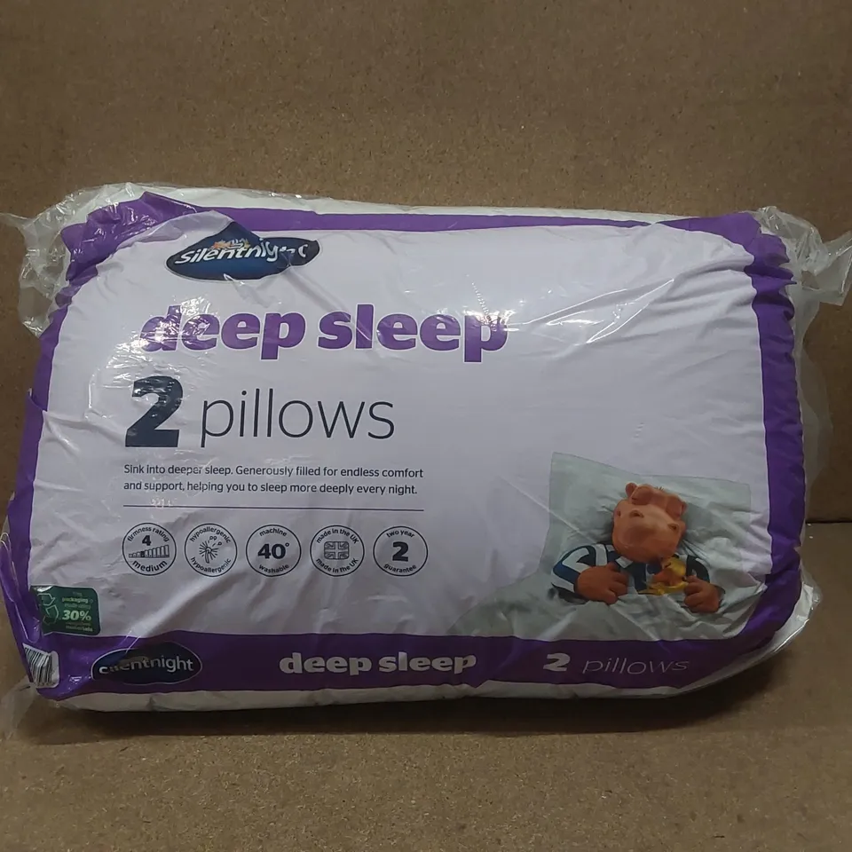 BAGGED PAIR OF SILENTNIGHT DEEP SLEEP PILLOWS