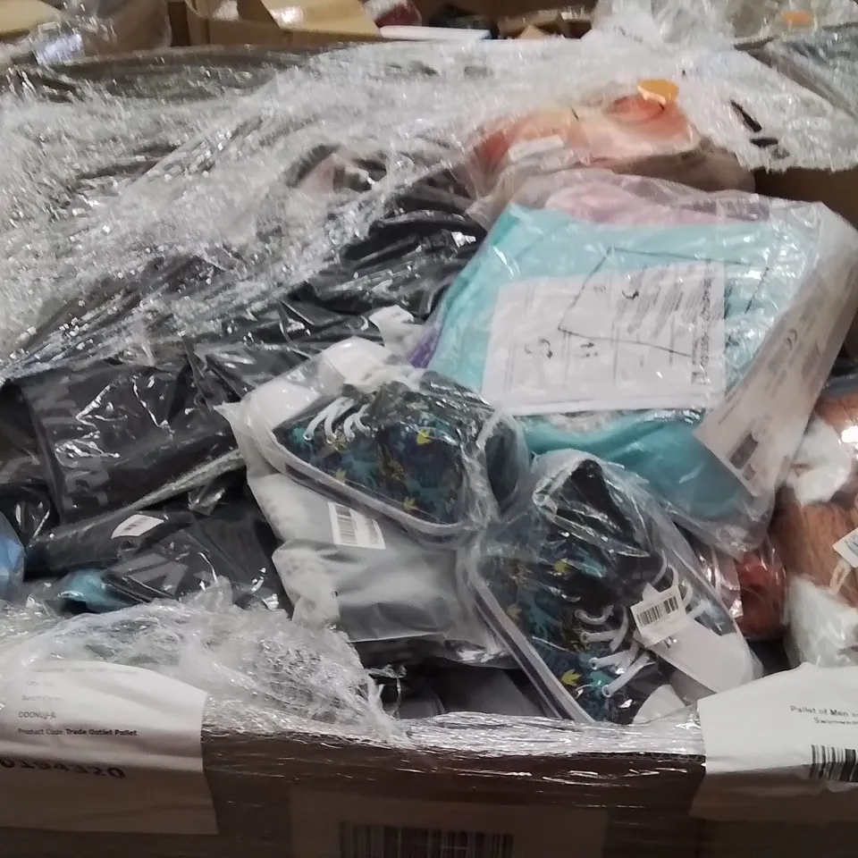 PALLET OF MEN AND WOMEN SWIMWEAR AND FOOTWEAR 