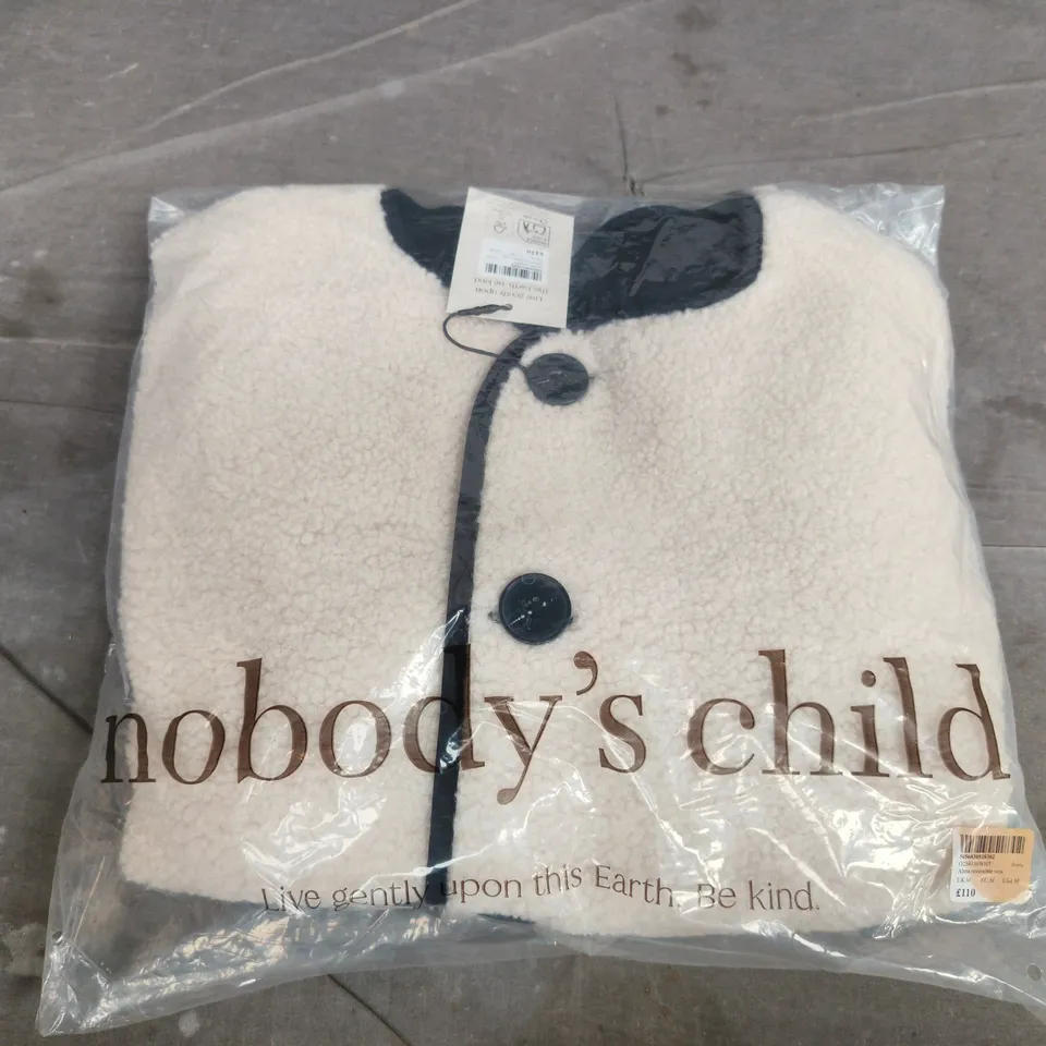 BAGGED NOBODYS CHILD ALMA REVERSIBLE VEST IN IVORY - UK MEDIUM