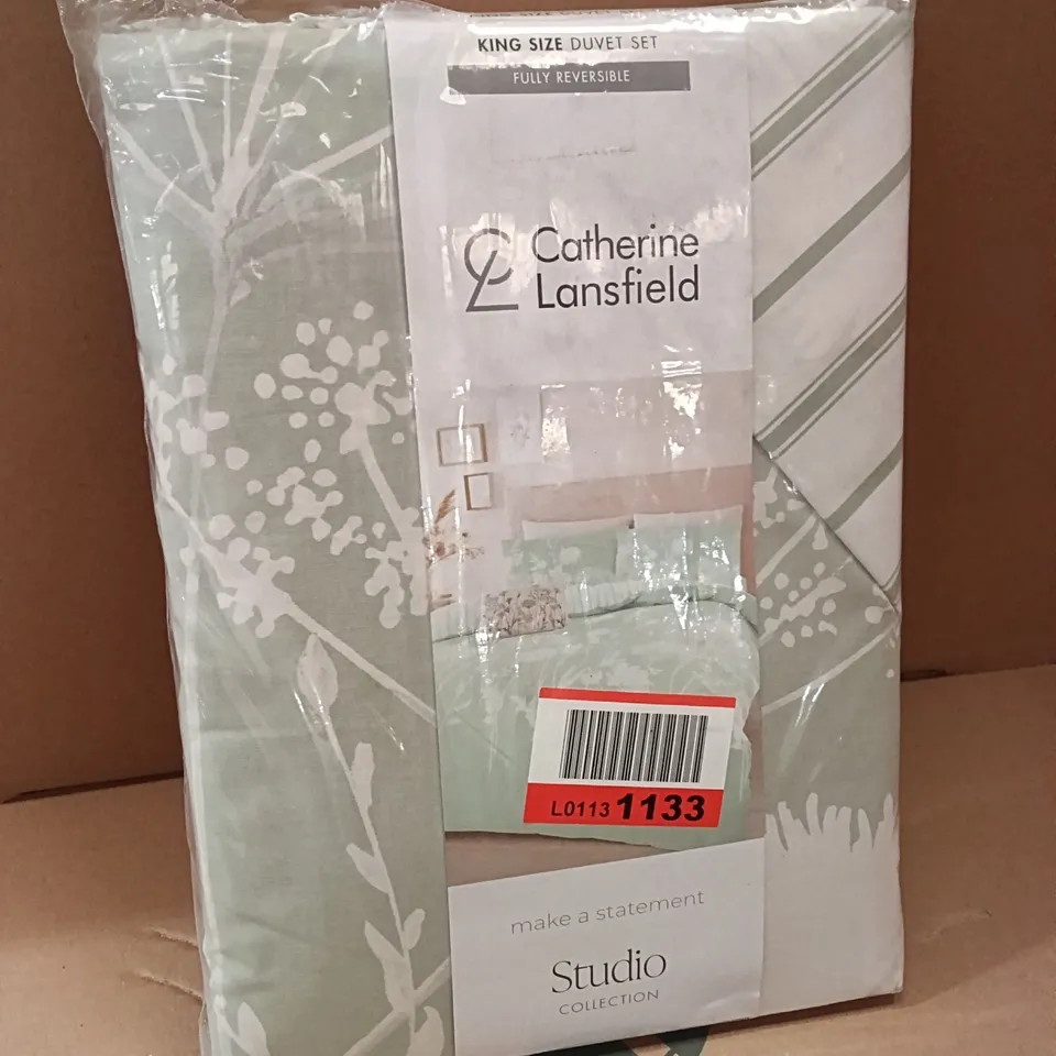 BAGGED CATHERINE LANSFIELD KING SIZE DUVET SET 