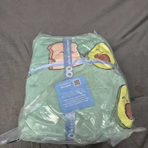 SEALED OODIE OVERSIZED HOODED BLANKET - AVACADO