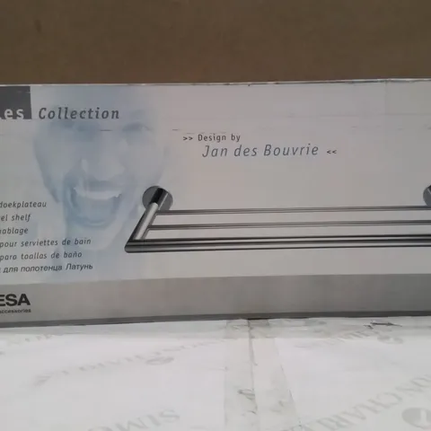 BOXED GEESA BATH TOWEL SHELF