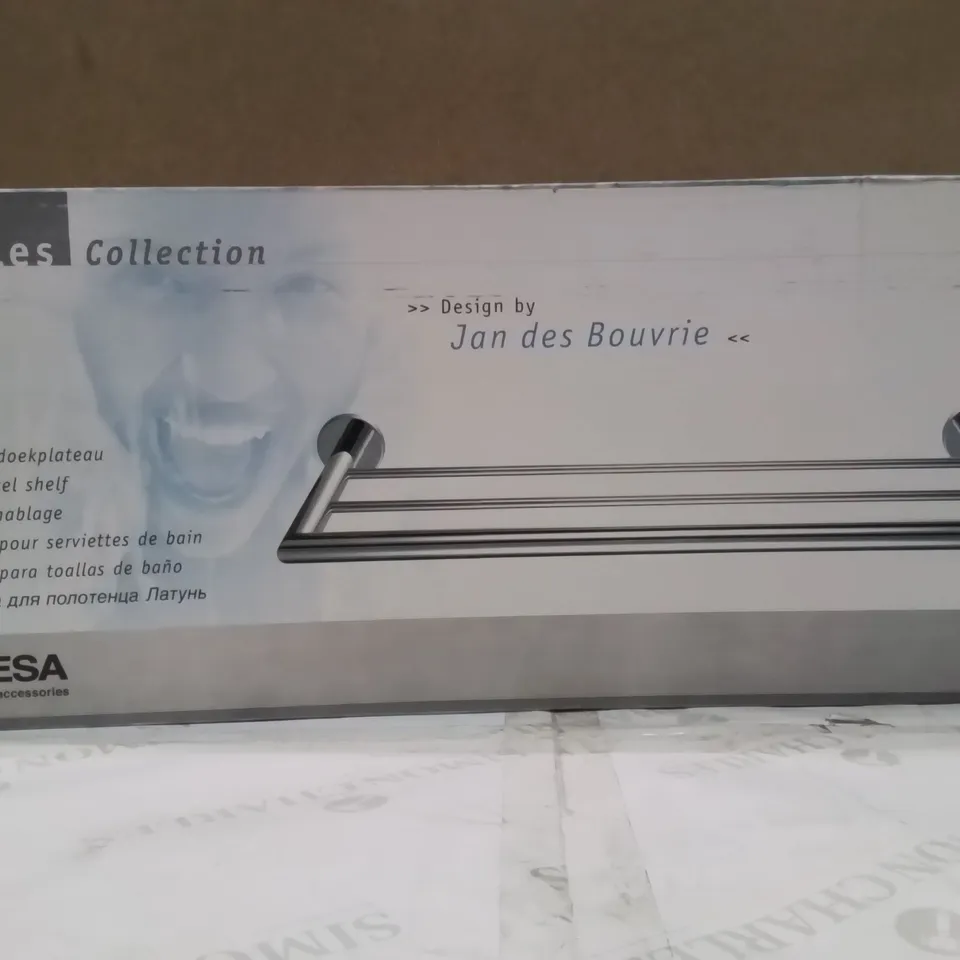 BOXED GEESA BATH TOWEL SHELF
