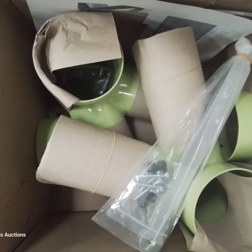 TWO BOXES OF PLUM QUOLL GARDEN SWING ACCESSORIES 
