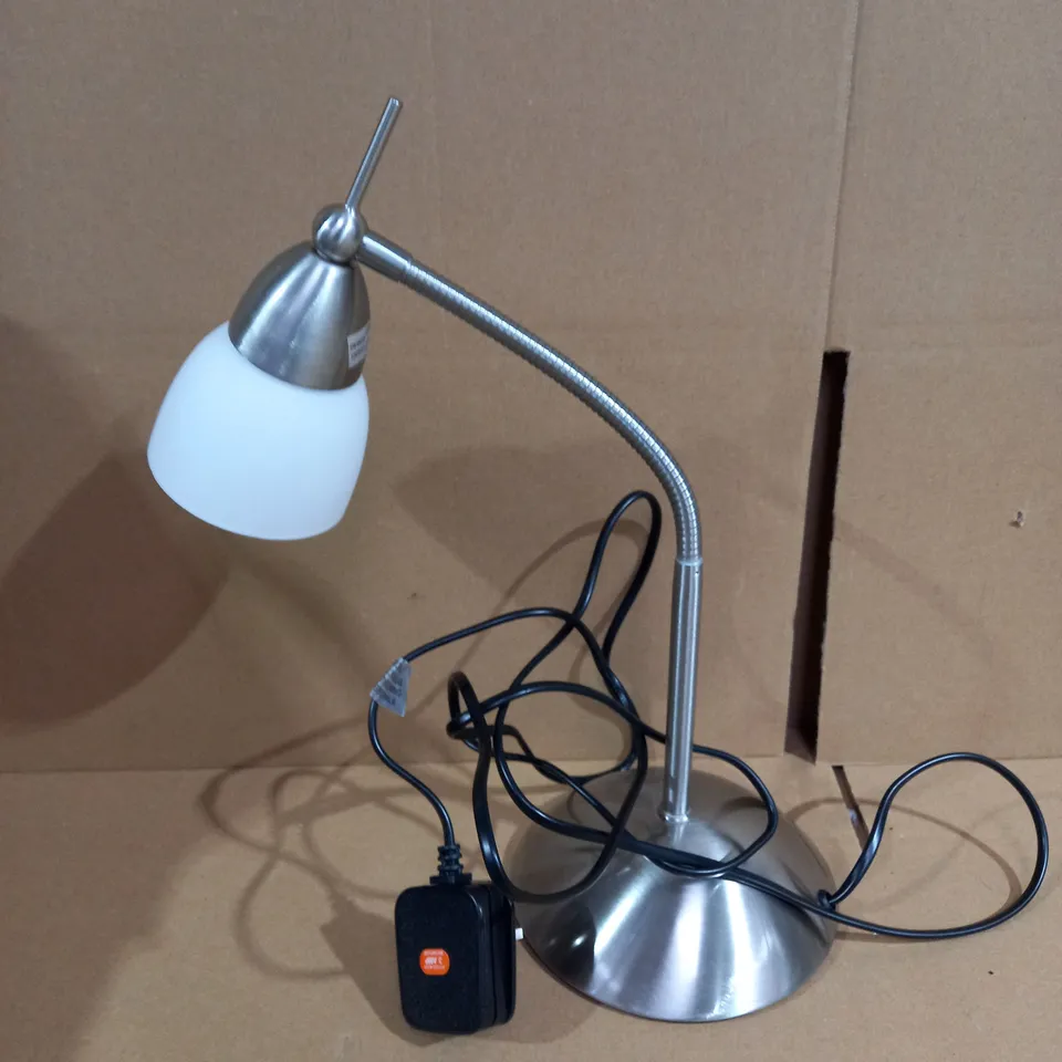 JOHN LEWIS CHROME EFFECT TABLE LAMP