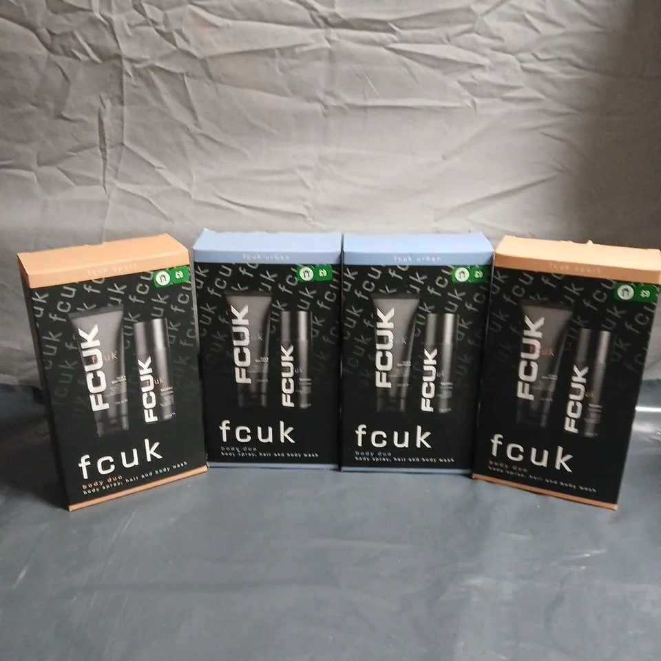 LOT OF 4 FCUK BATH AND BODY DUO SETS