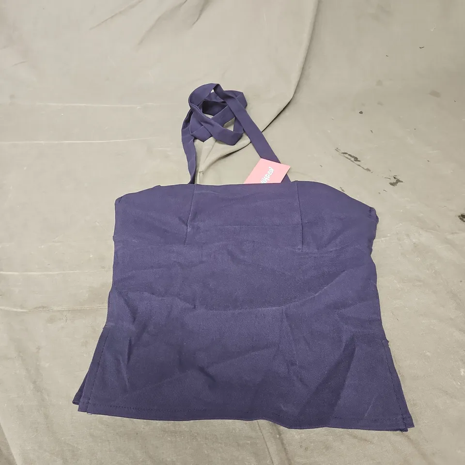 EDIKTED DARA HALTER TOP IN NAVY SIZE XS