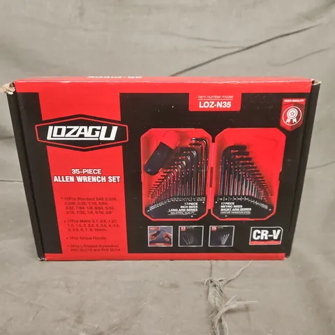 LOZAGU 35-PIECE ALLEN WRENCH SET – BOXED