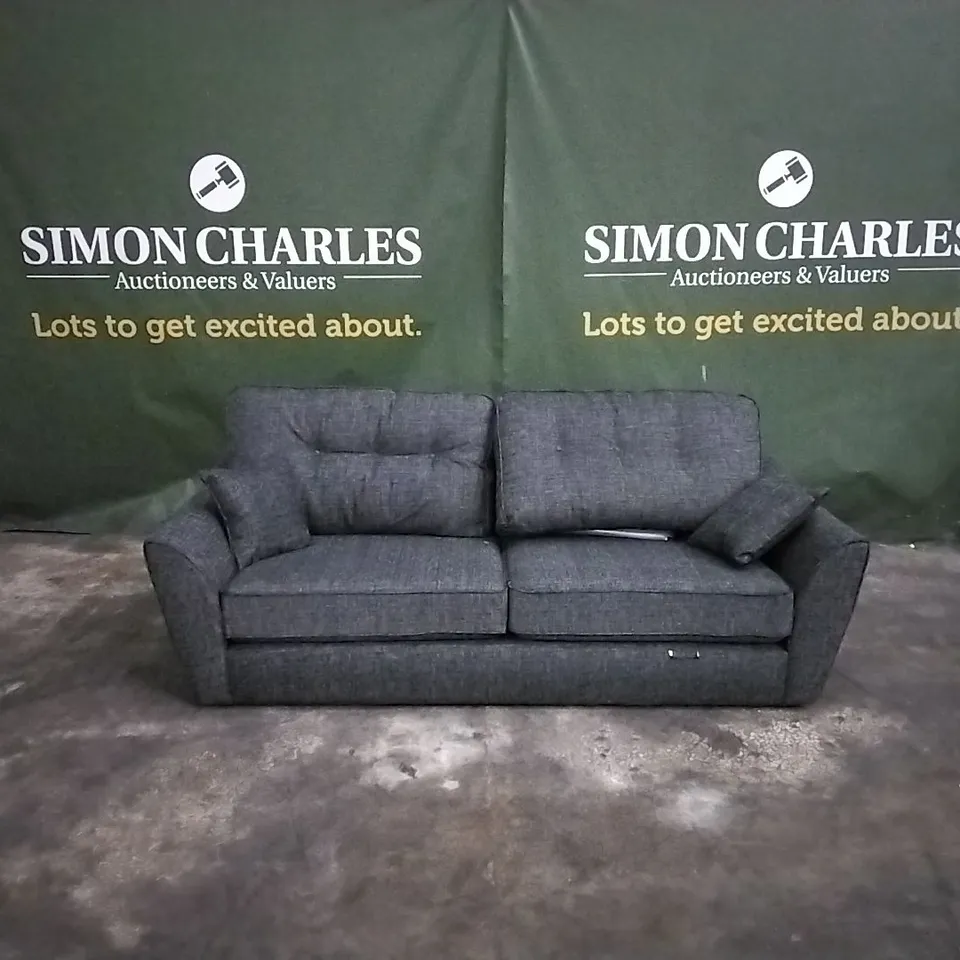 QUALITY DESIGNER HALSTOW 2 SEATER FABRIC SOFA 