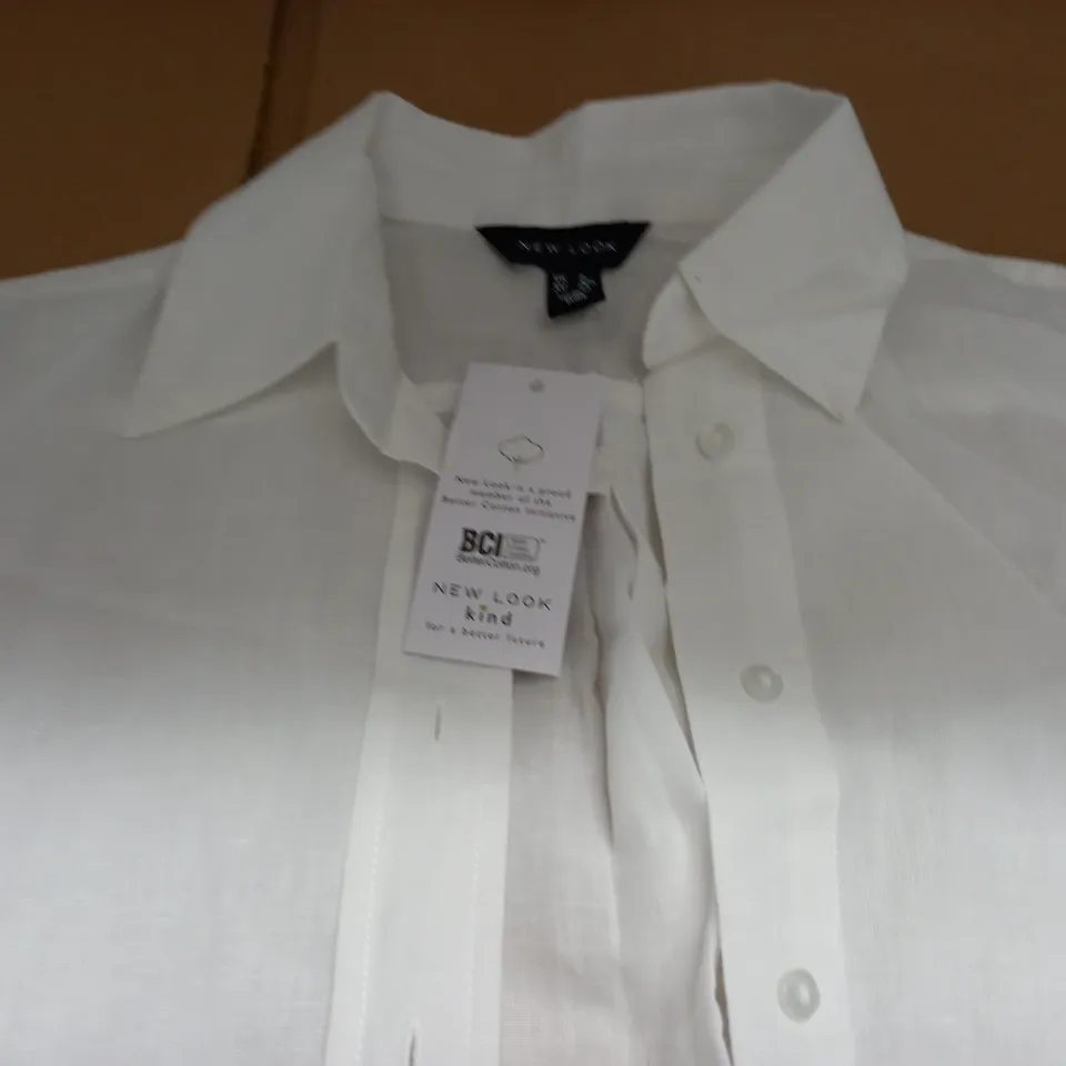 NEW LOOK LINEN SHIRT - UK 8