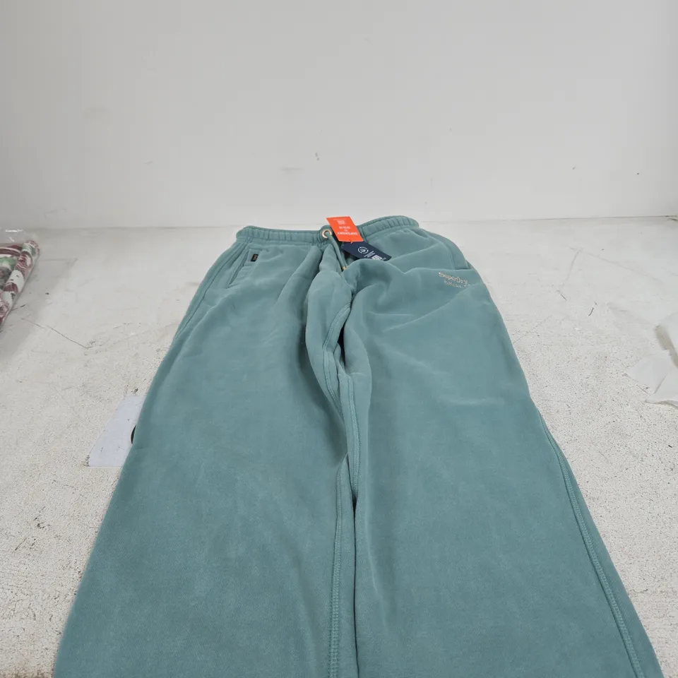 SUPERDRY OIL BLUE JOGGERS UK 8 TAGGED