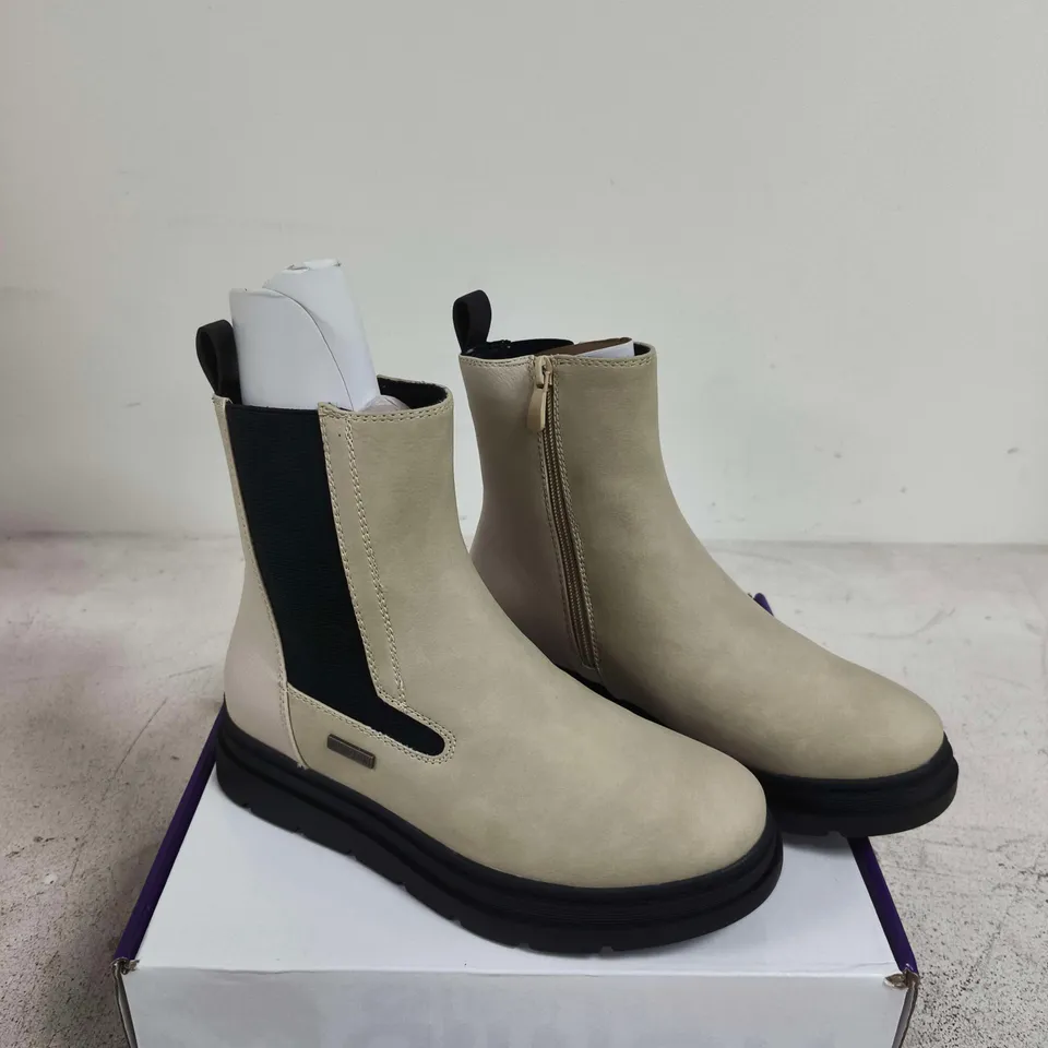 BOXED PAIR OF LOTUS WOMEN'S CHELSEA-STYLE ANKLE BOOTS – SIZE 37