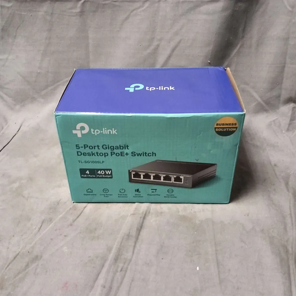 TP-LINK TL-SG1005LP 5-PORT GIGABIT DESKTOP POE+ SWITCH (BOXED)