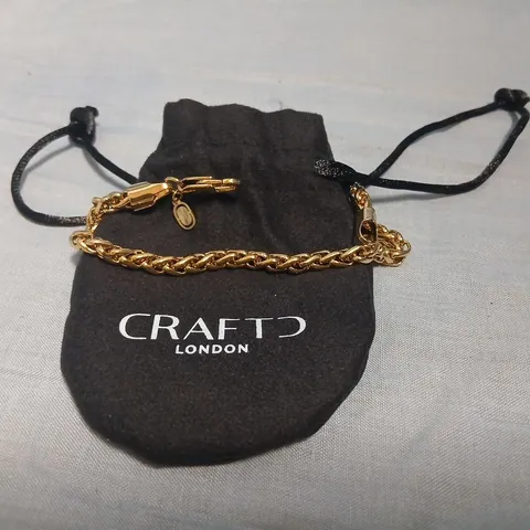 CRAFTD LONDON GOLD-TONE CHAIN BRACELET
