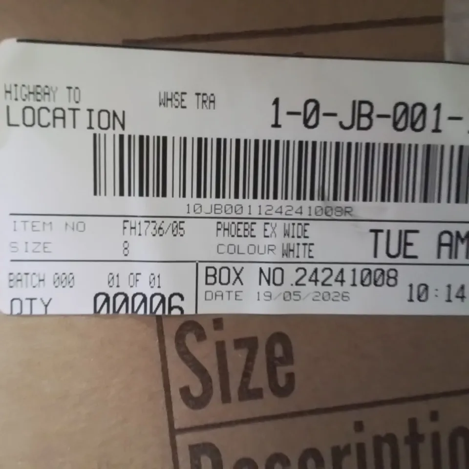 BOXED BRAND NEW APPROXIMATELY 6 SIMPLY BE PHEOBE WIDE SHOES WHITE SIZE 8