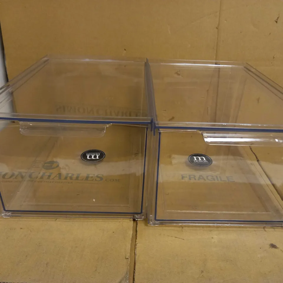 MDESIGN TRANSPARENT STORAGE DRAWERS 