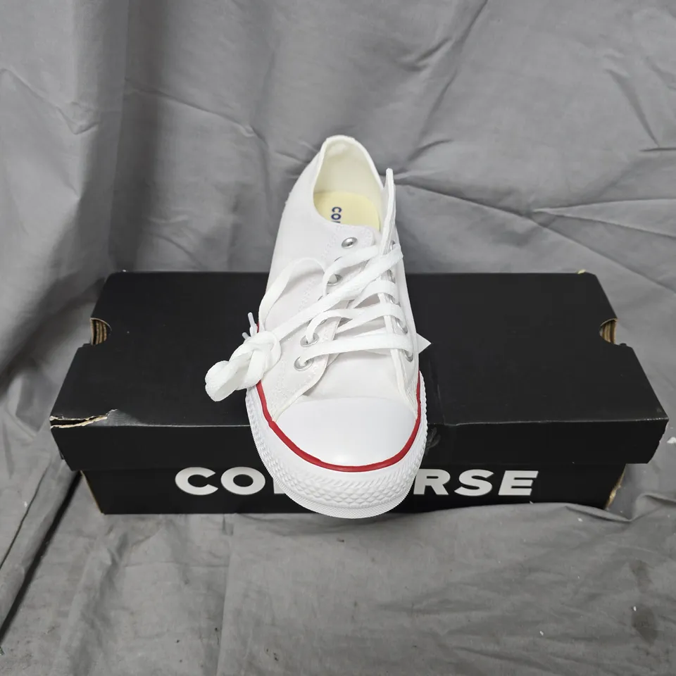 CONVERSE WIDE OX TRAINERS – WHITE, UK 11