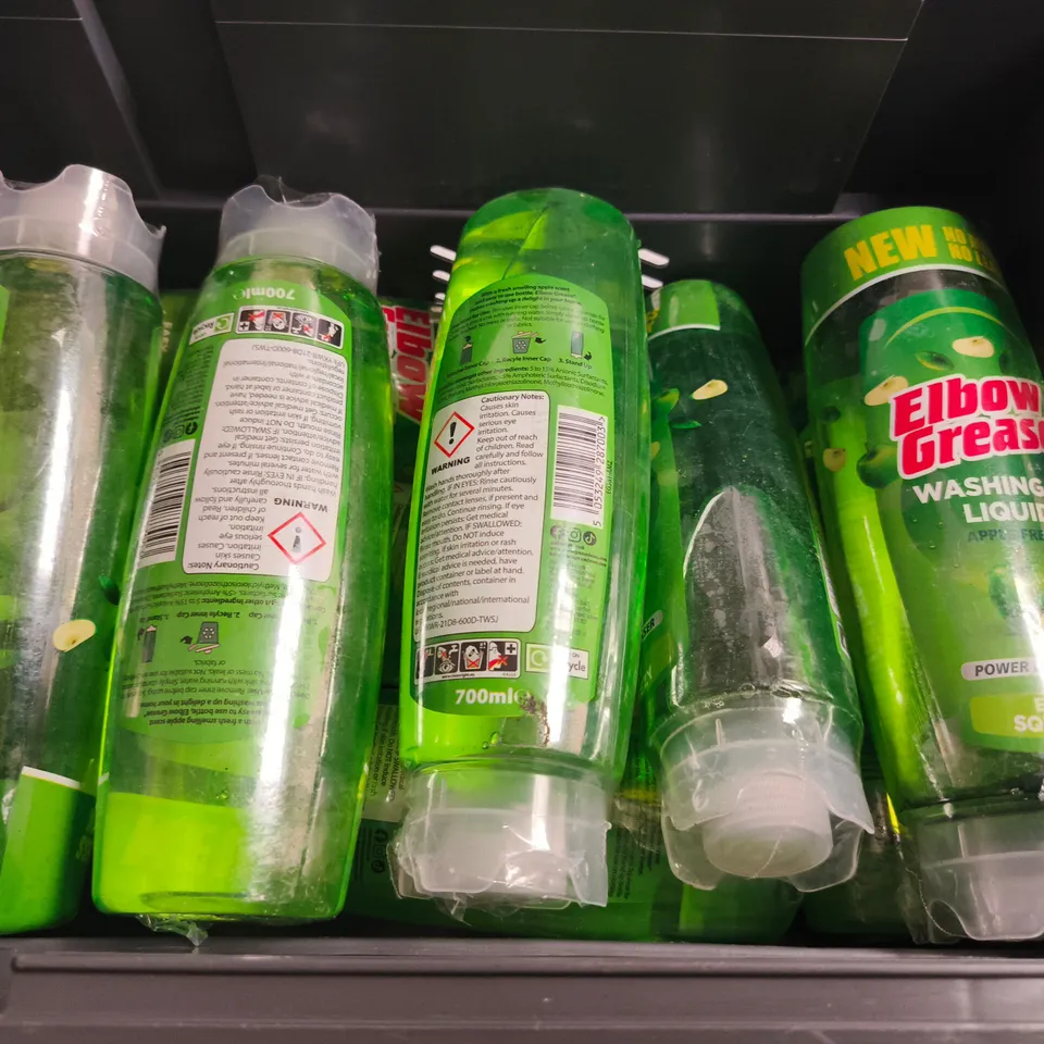 APPROXIMATELY 8 BOTTLES OF ELBOW GREASE WASHING UP LIQUID