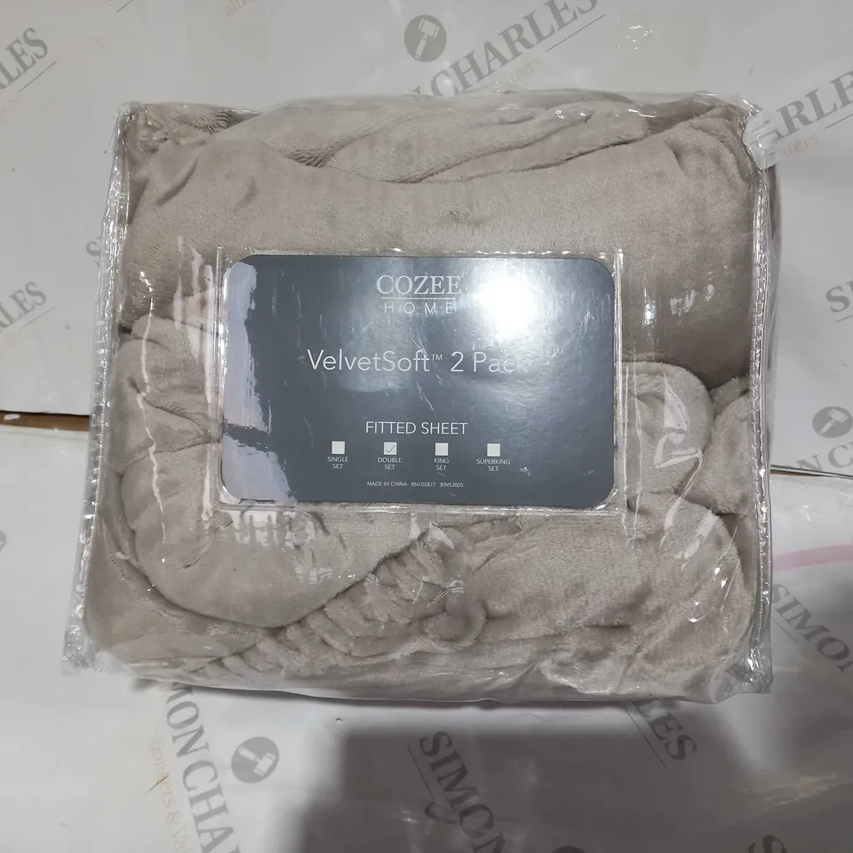 COZEE HOME SUPER SOFT 2-PACK SHEETS - LIGHT TAUPE