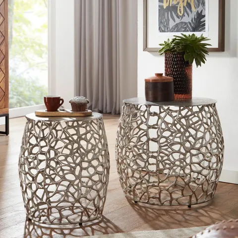 BOXED HETRE 2-PIECE LIVING ROOM TABLE SET (1 BOX)