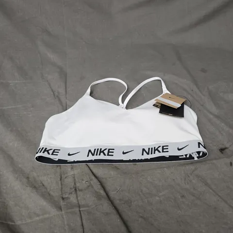 NIKE SPORTS BRA IN WHITE SIZE M